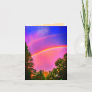 DOUBLERAINBOW BRIGHT GREETING CARD