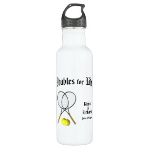 Doubles for Life Tennis Wedding 710 Ml Water Bottle