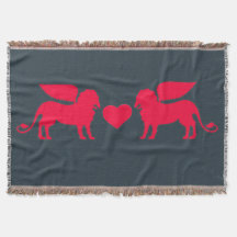DOUBLES GRIFFONS de couverture de jet d'AMOUR