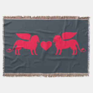 DOUBLES GRIFFONS de couverture de jet d'AMOUR