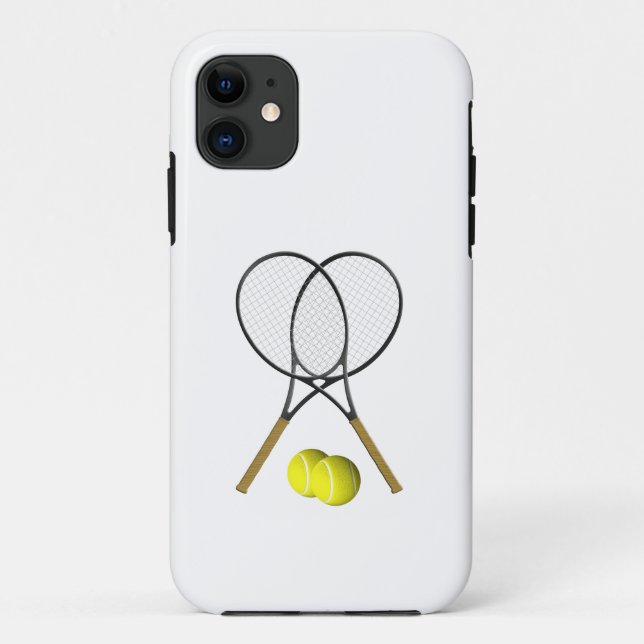 Doubles Tennis Sport Theme Case-Mate iPhone Case (Back)