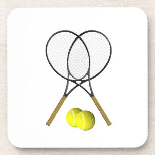 Doubles Tennis Sport Theme Coaster