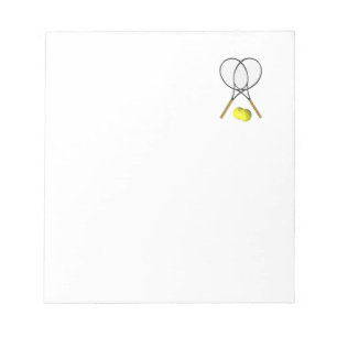 Doubles Tennis Sport Theme Notepad