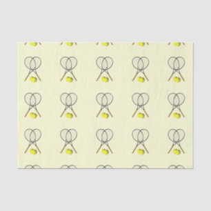 Doubles Tennis Sport Theme Tissue Paper