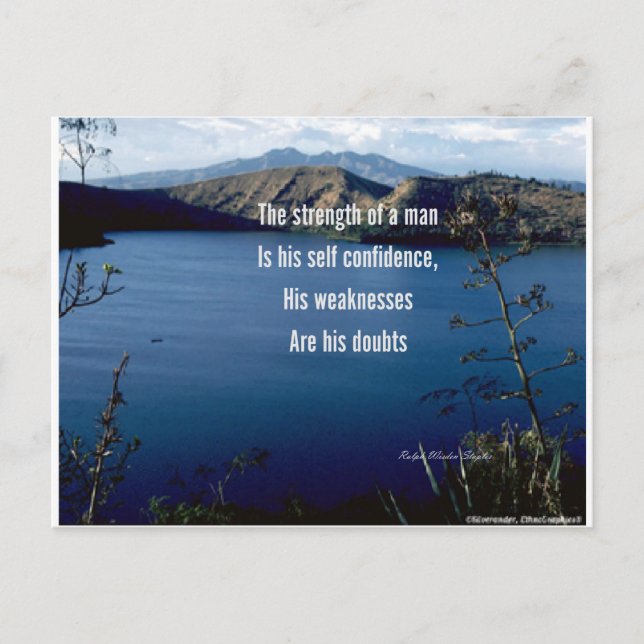 Doubt and self confidence postcard (Front)