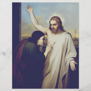 Doubting Saint Thomas by Silvestro Lega Flyer