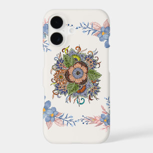 Douce Calme – Art Floral Aquarelle Sarcelle