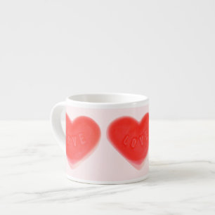 Douce Coeur rose espresso mug