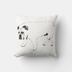 Douce Confort, Coussin de Salon Bulldog