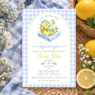 Douce Invitation de Fête de Fiançailles au Citron