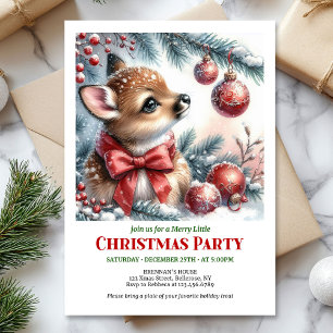 Douce invitation numérique de Noël pour enfants av