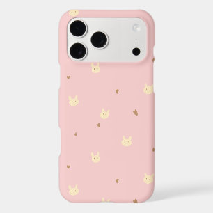 Douce Lapin & Cœurs Motif Sans Couture – Rose Mign