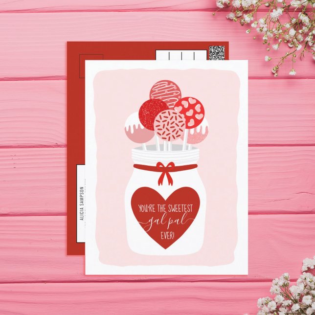 Douce Meilleure Copine Sucette Cartes de Voeux de  (Créateur téléchargé)