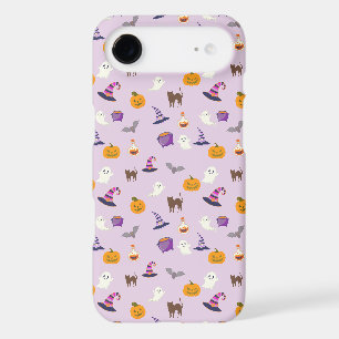 Douce motif sans fin Halloween violet - Effrayant