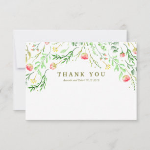 Doucement romantique   Merci Mariage floral