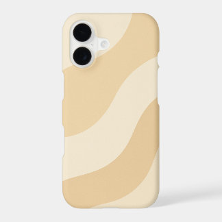 Douces Vagues – Motif Abstrait Minimal Beige