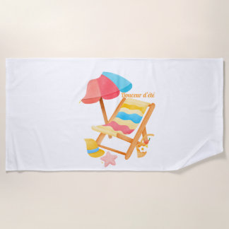 Douceur d'été beach towel