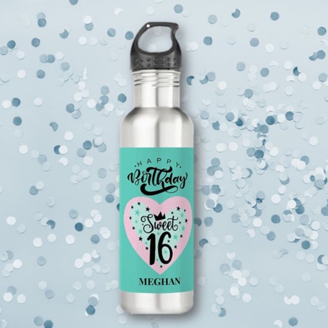 Douceur personnalisée 16 Bouteille d'eau d'anniver (Créateur téléchargé)