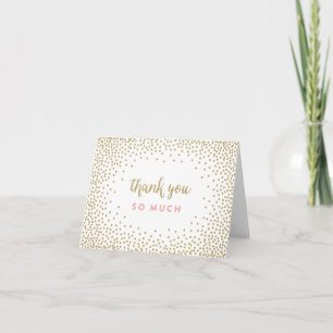Douche Confetti Carte de note Merci