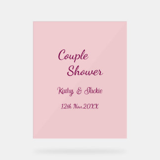 douche de couple rose violet pastel mariage nom da