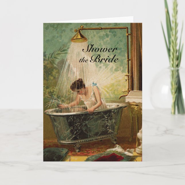 Douche de la mariée Carte de voeux Invitation (Devant)