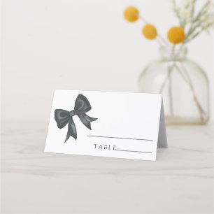 douche de mariée à arc noir - cartes de place mari