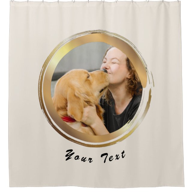 Douche Golden Circle Aimer animal de compagnie Rideaux mo (Devant)