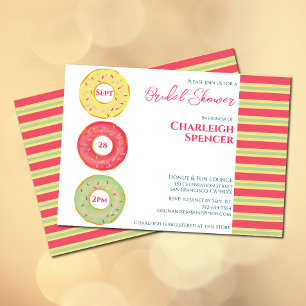 Douche nuptiale à thème Donut Invitation