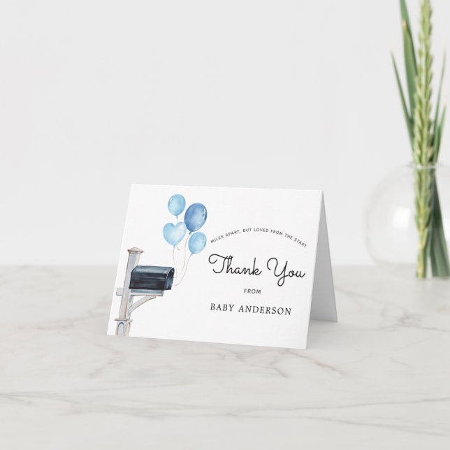 Douche pour bébé garçon par Merci postal (Devant)