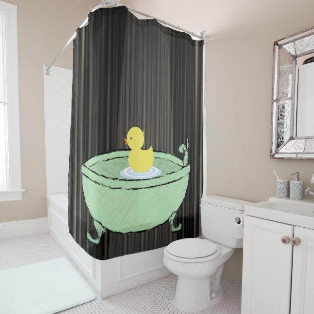 Douche rideau Canards (En situation)