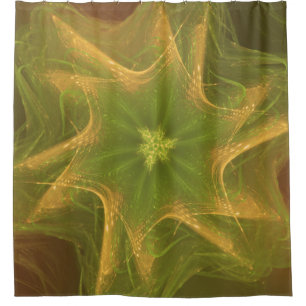 Douche rideau Palette vert clair fractal