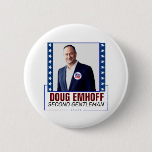 Doug Emhoff for Second Gentleman 2 Inch Round Button