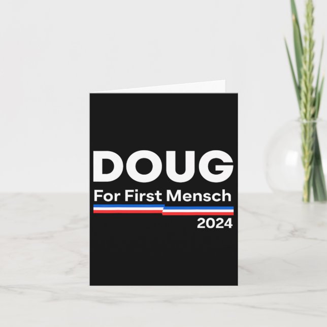 Doug For First Mensch 2024  Card (Front)