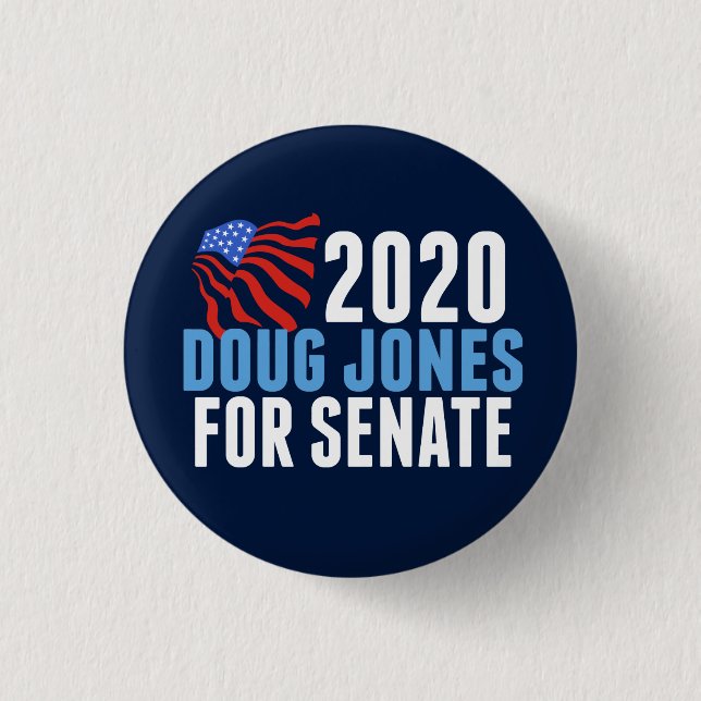 Doug Jones for Senate 1 Inch Round Button (Front)
