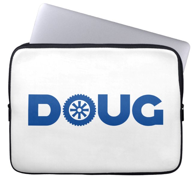 Doug Petrol Head Laptop Sleeve (Front)