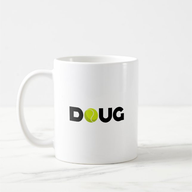 Doug Tennis Coffee Mug (Left)