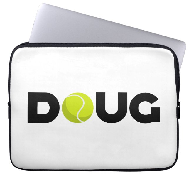 Doug Tennis Laptop Sleeve (Front)