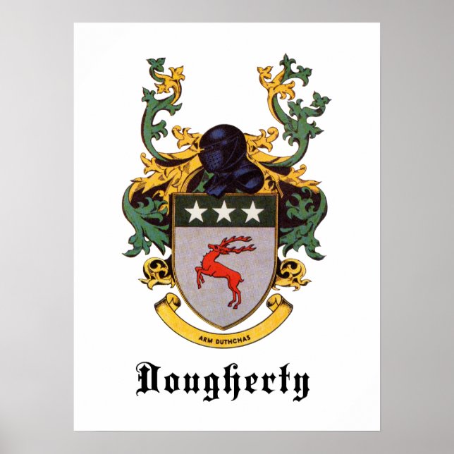Dougherty Coat of Arms Poster (Front)