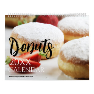 Doughnut 2026 Wall Calendar Gift Dougnnut Shop