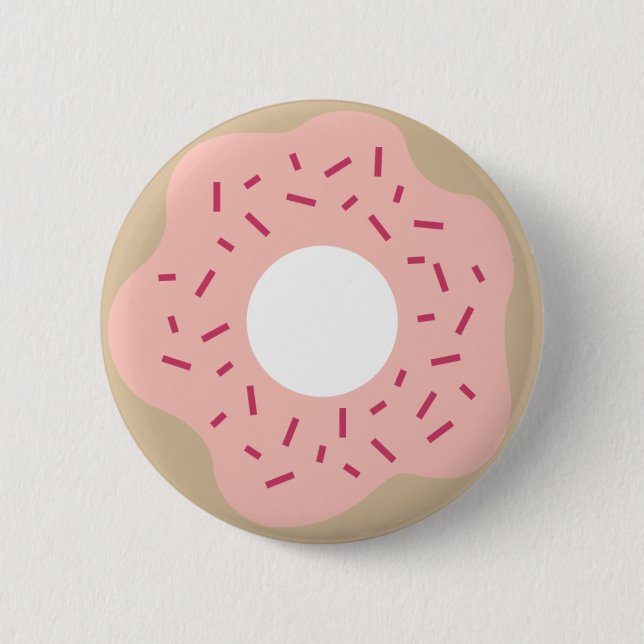 Doughnut 2 Inch Round Button (Front)
