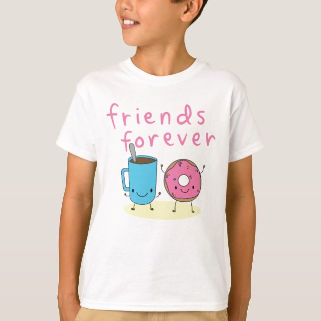 Doughnut and Coffee Best Friend T-Shirt (Front)