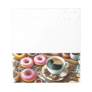 Doughnut and Coffee Time Notepad