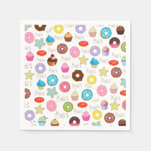 Doughnut and Cupcakes Napkin