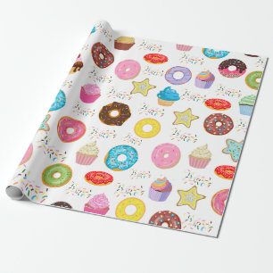 Doughnut and Cupcakes Wrapping Paper
