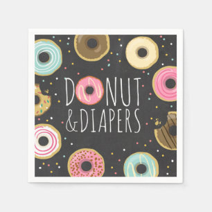 Doughnut and diapers Paper Napkin Baby sprinkle