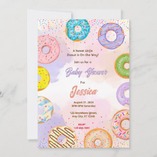 Doughnut Baby Shower Invitation