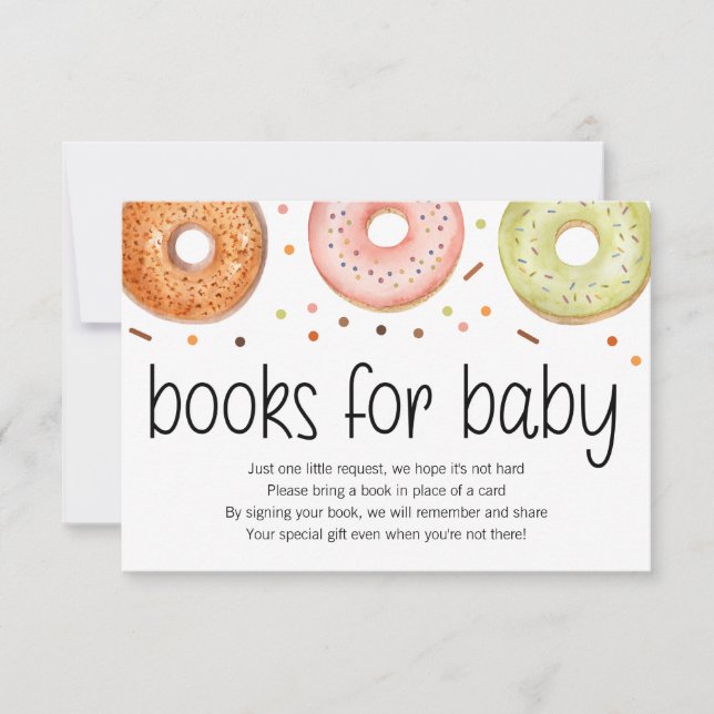 Doughnut Baby Sprinkle Books for Baby Card (Front)