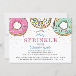 Doughnut Baby Sprinkle Gender Neutral Invitation
