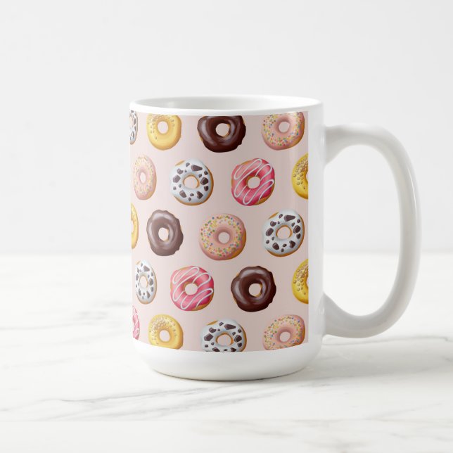 Doughnut Bakery Shop Pattern Coffee Mug (Right)