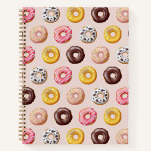 Doughnut Bakery Shop Pattern Notebook